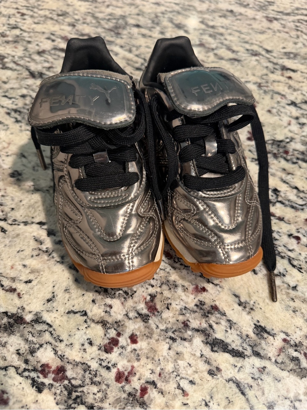 PUMA x FENTY Avanti Silver Reflective Sneakers